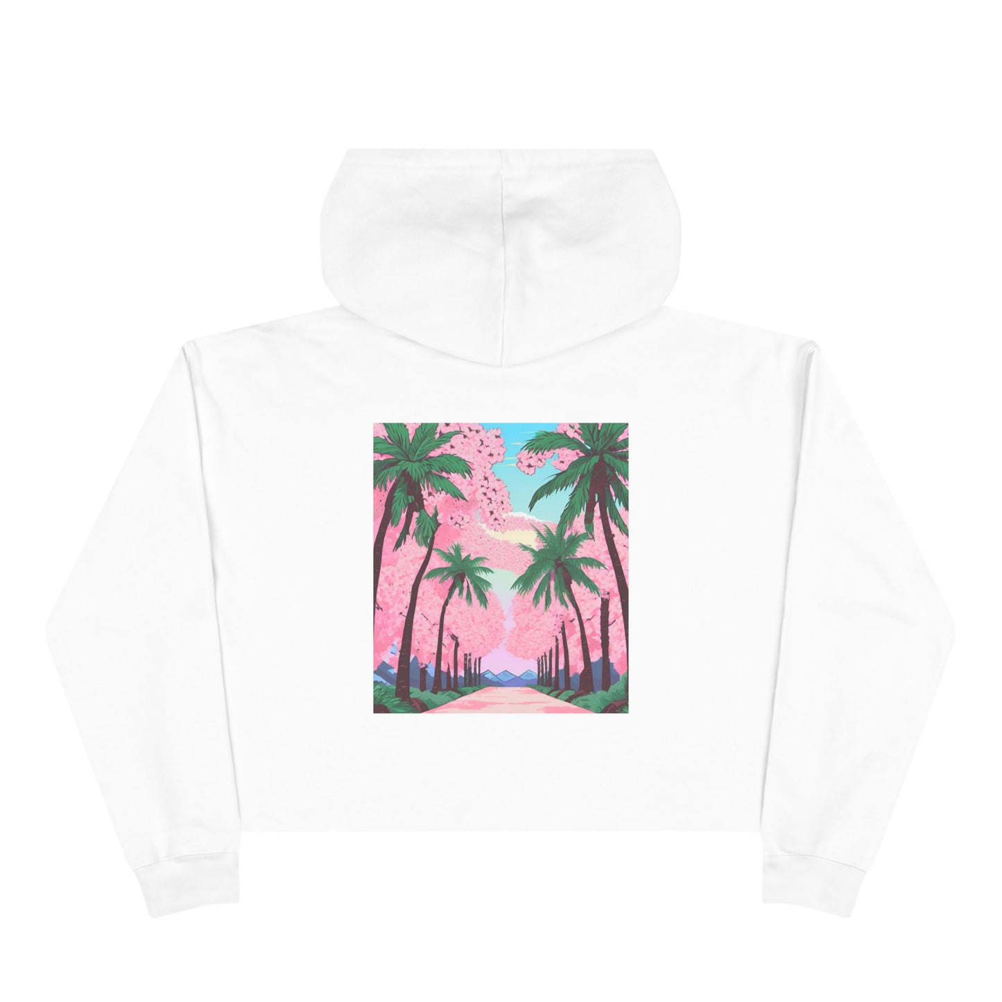 Shinobreeze Women's Crop Hoodie - Cherry Blossom Dreams