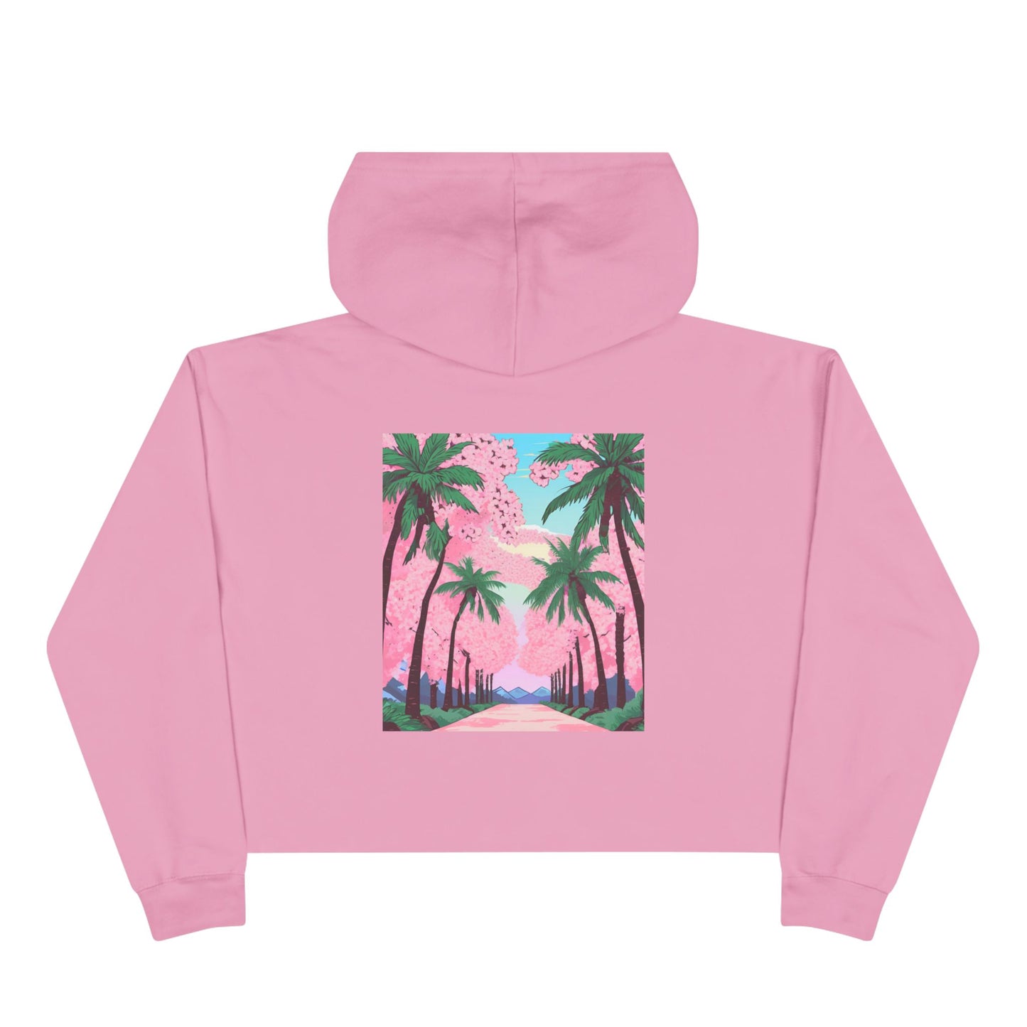 Shinobreeze Women's Crop Hoodie - Cherry Blossom Dreams