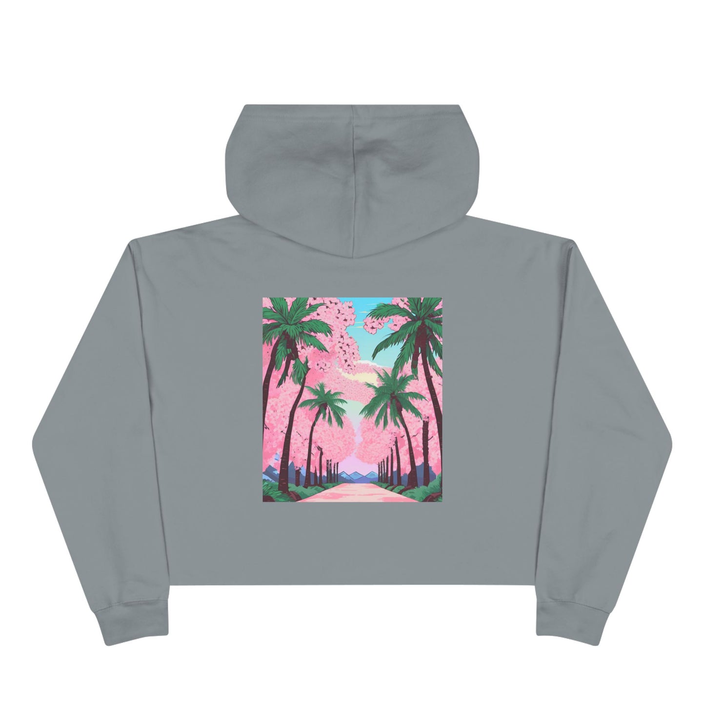 Shinobreeze Women's Crop Hoodie - Cherry Blossom Dreams