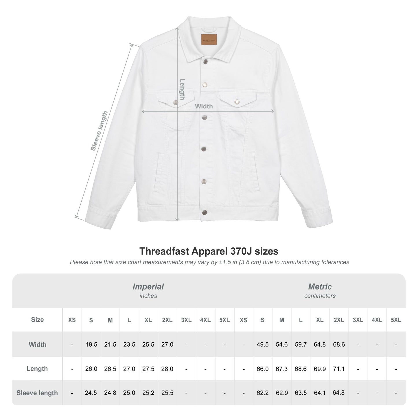 Shinobreeze Unisex Denim Jacket (Embroidery) - West X East