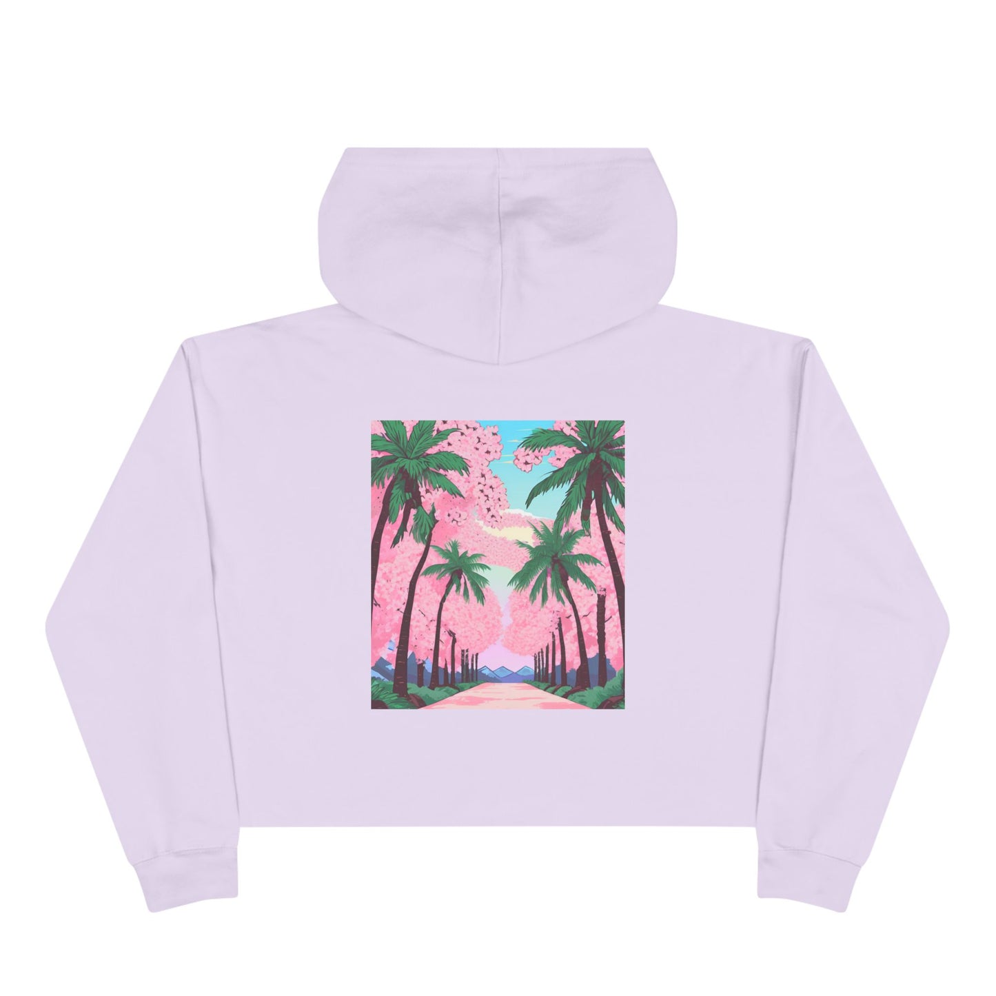 Shinobreeze Women's Crop Hoodie - Cherry Blossom Dreams